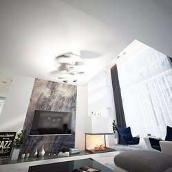 дизайн гостиной со вторым светом в доме