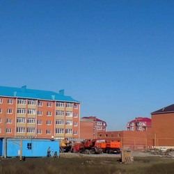 п. Яблоновский, жилой район по ул.Гагарина - установка окон